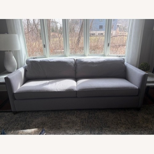 Used Crate & Barrel Dryden Light Gray Fabric 2 Seater Sofa for sale on AptDeco