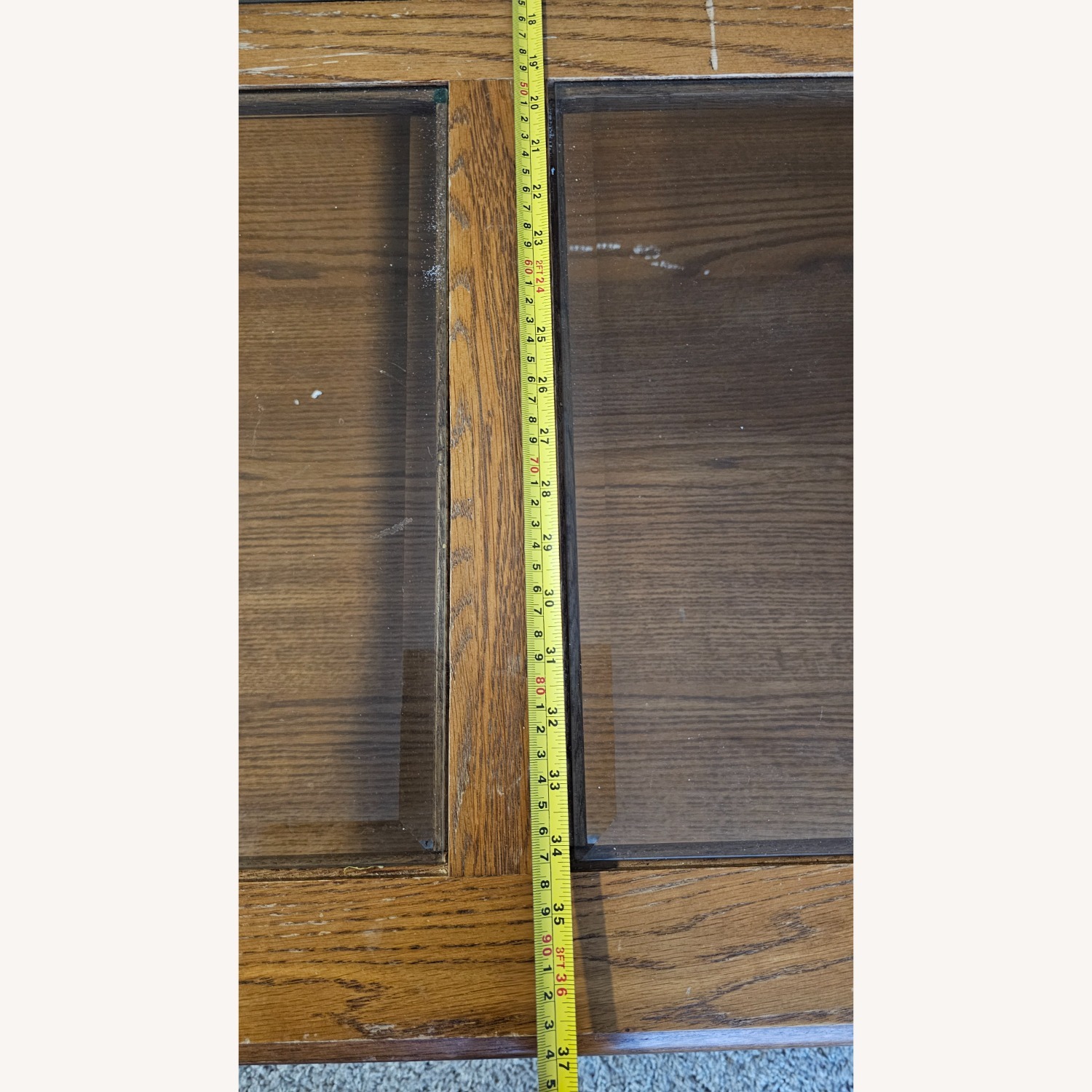 Vintage/Antique Dark Brown Wood Coffee Table - image-3