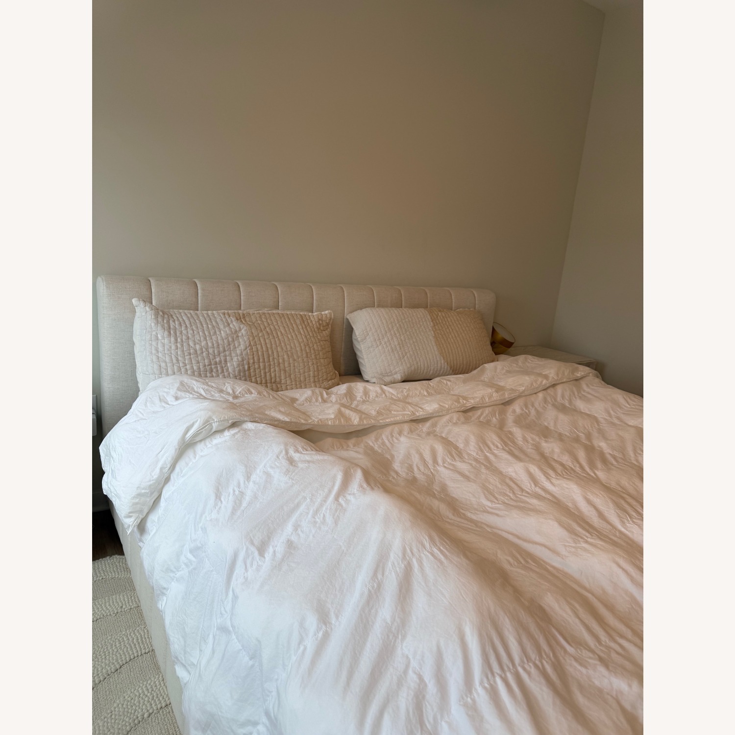 CB2 Forte Natural Linen King Bed - image-9