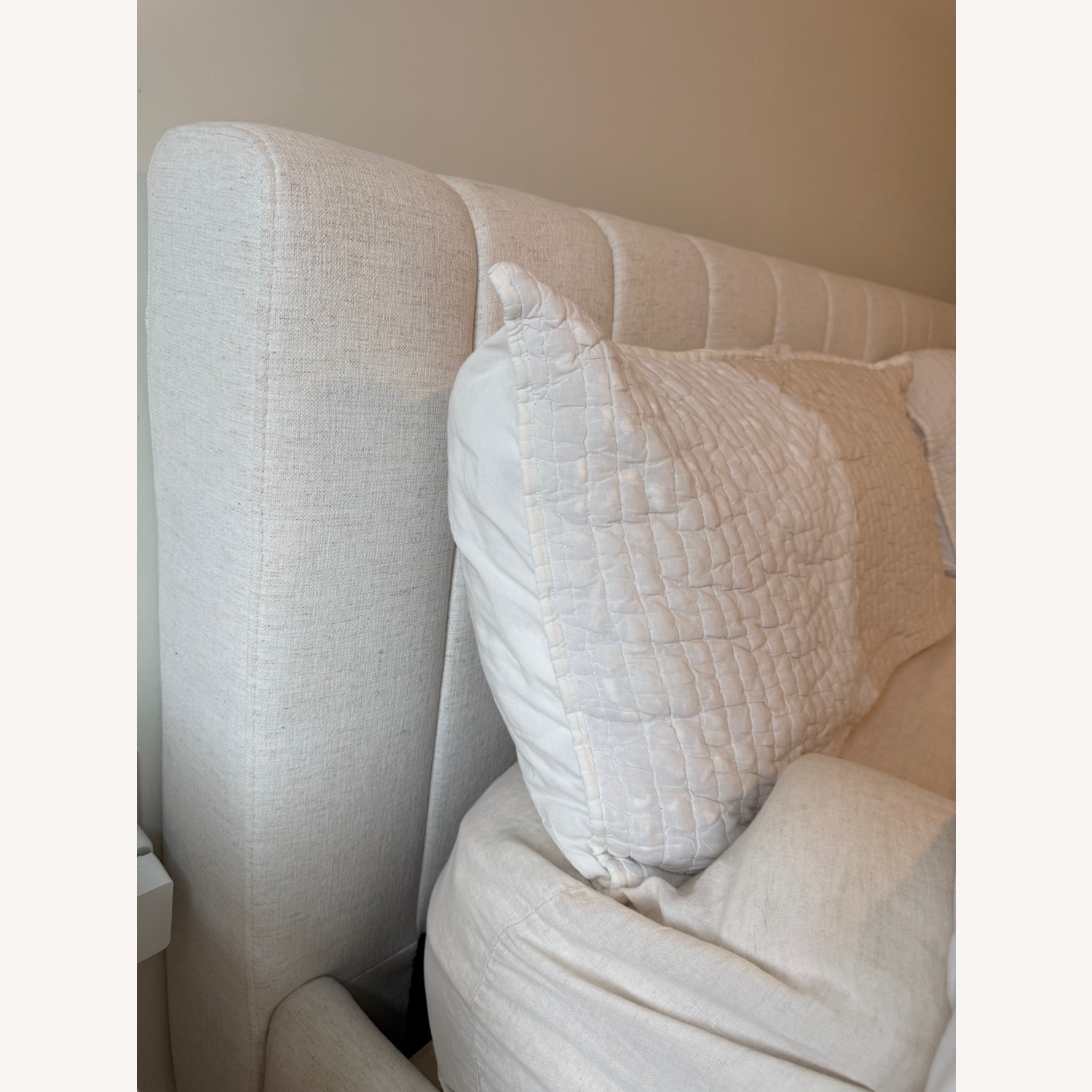 CB2 Forte Natural Linen King Bed - image-10