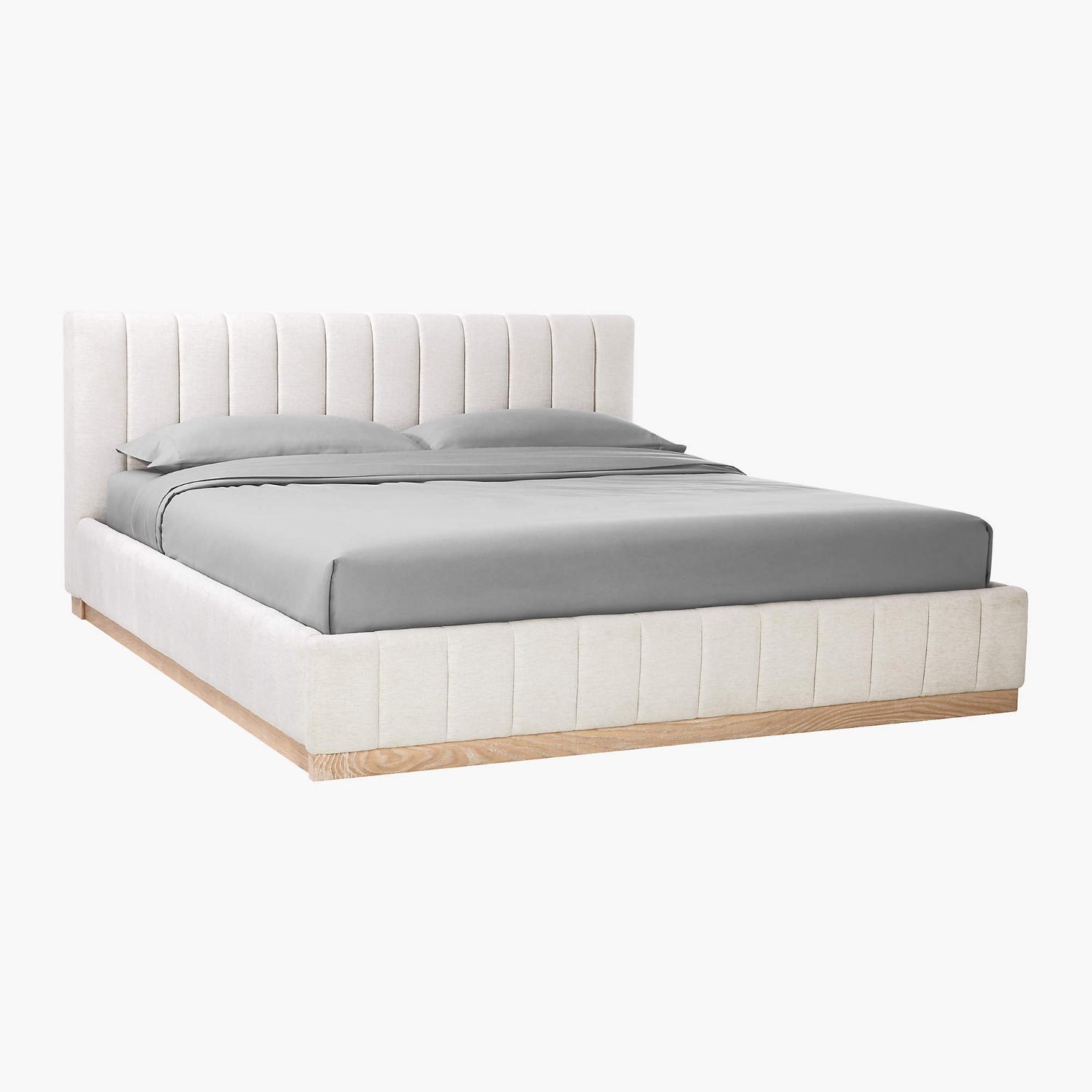 CB2 Forte Natural Linen King Bed - image-13
