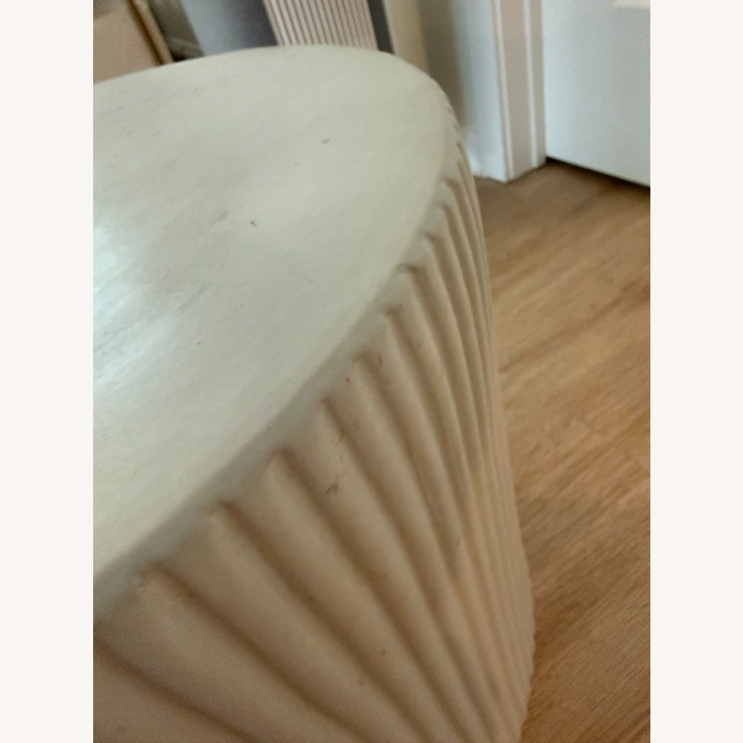 West Elm Fluted Ceramic Indoor Side Table - image-3