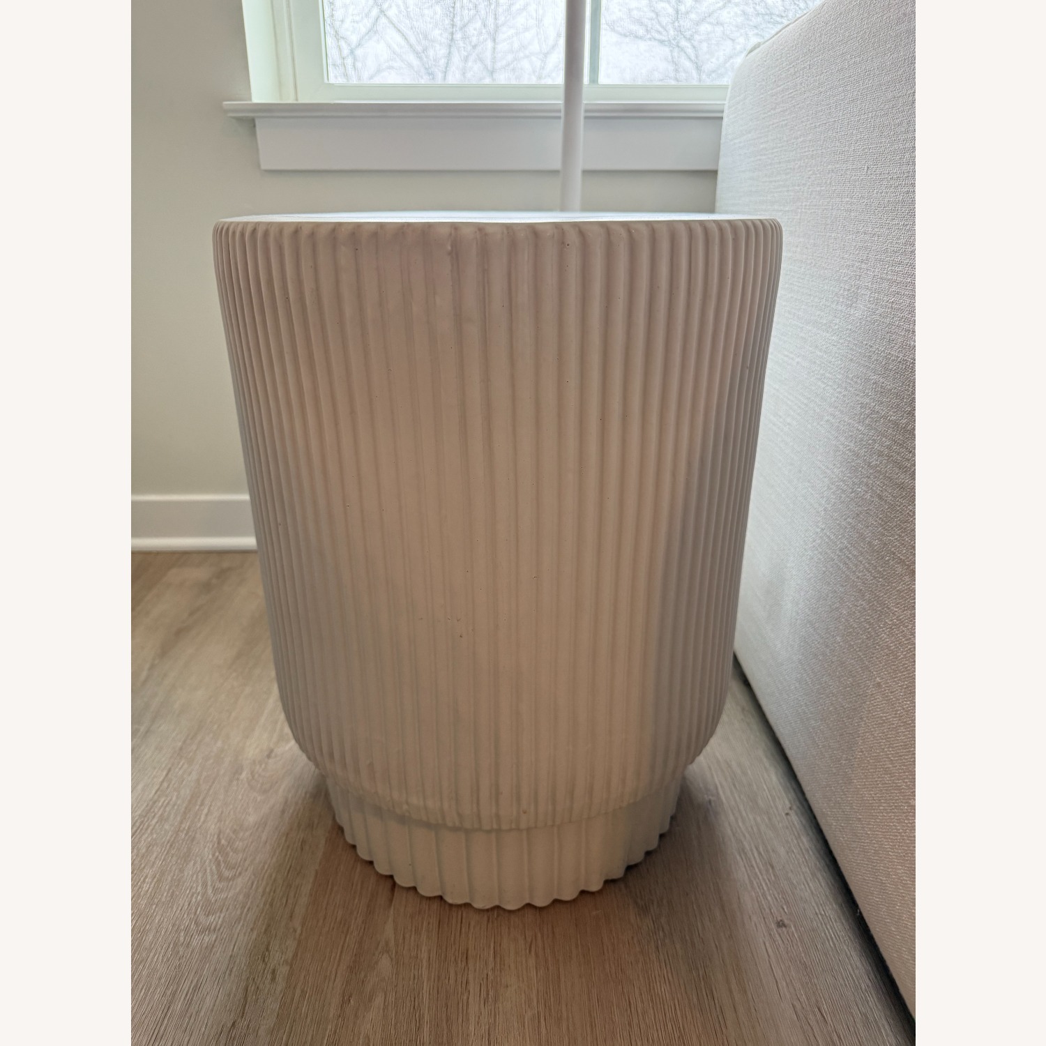 West Elm Fluted Ceramic Indoor Side Table - image-10