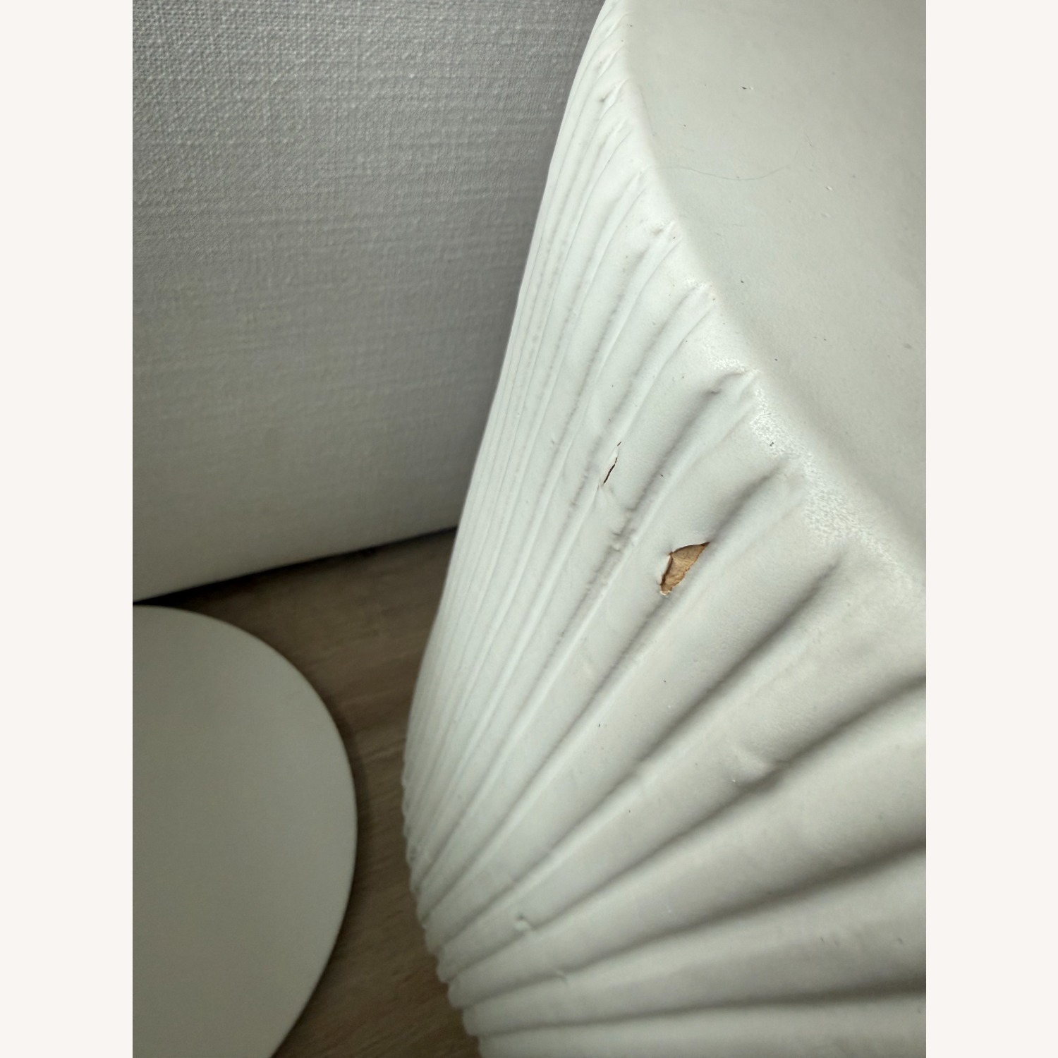 West Elm Fluted Ceramic Indoor Side Table - image-7