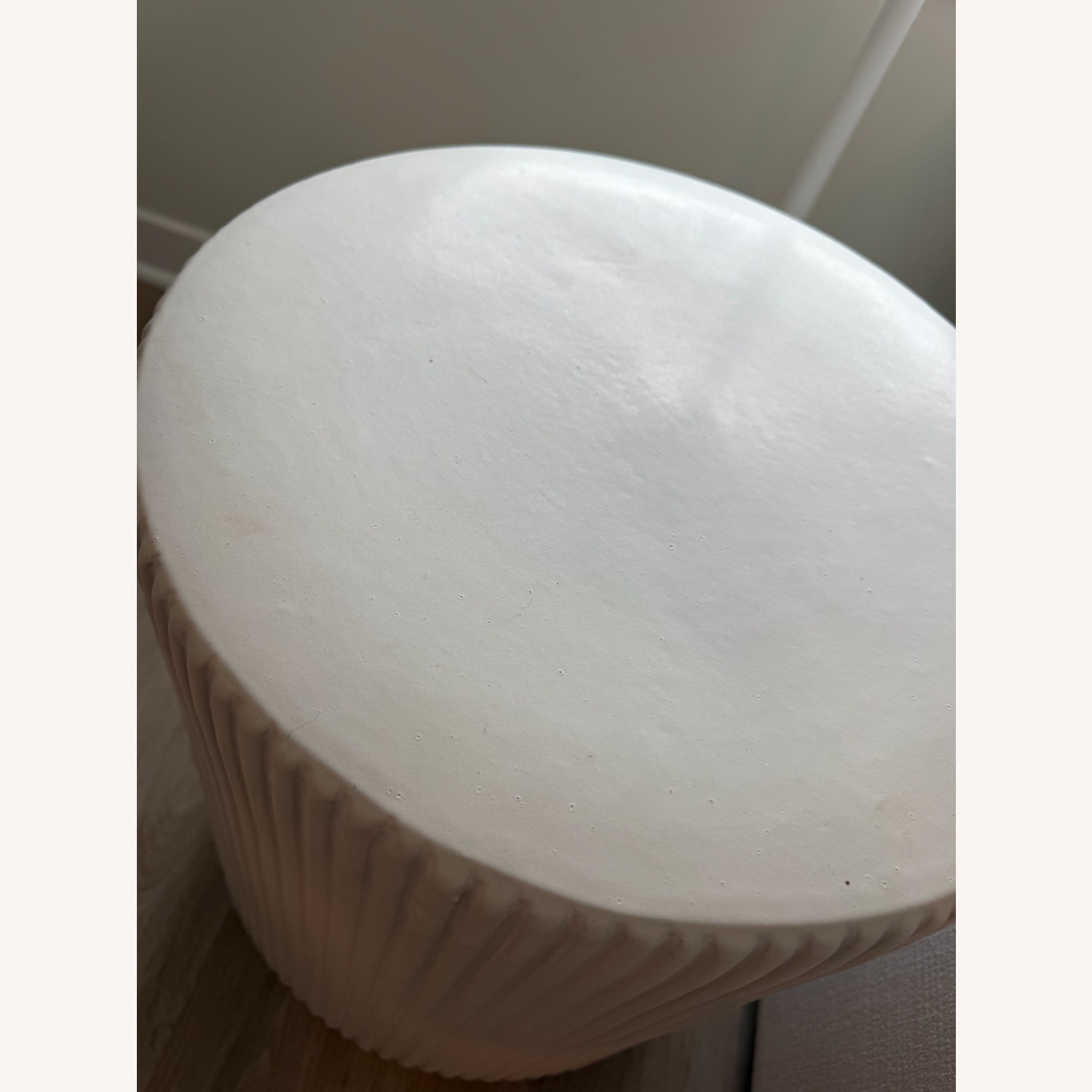 West Elm Fluted Ceramic Indoor Side Table - image-6
