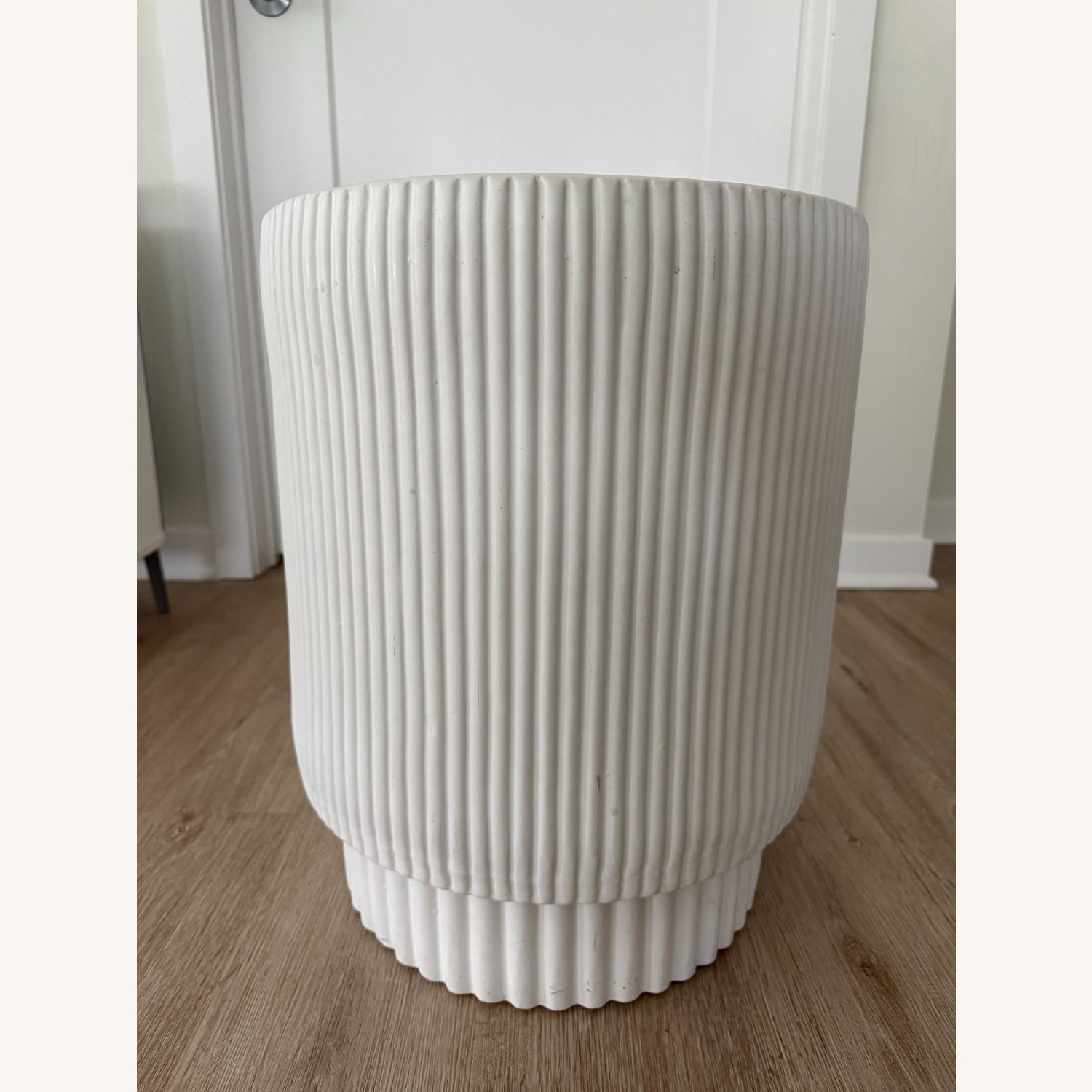 West Elm Fluted Ceramic Indoor Side Table - image-9