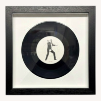 Set Of 4 Framed Vinyl Records