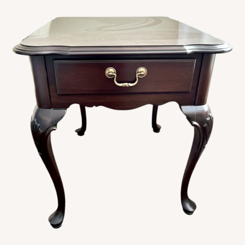 Used Ethan Allen Dark Brown Wood Side Tables for sale on AptDeco