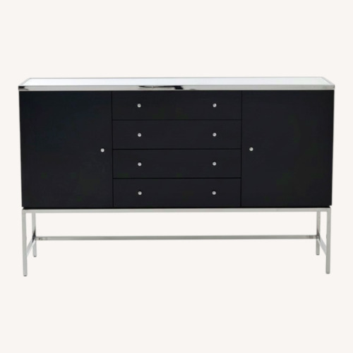 Used Mitchell Gold + Bob Williams Black Wood Sideboard for sale on AptDeco
