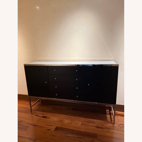 Used Mitchell Gold + Bob Williams Black Wood Sideboard for sale on AptDeco