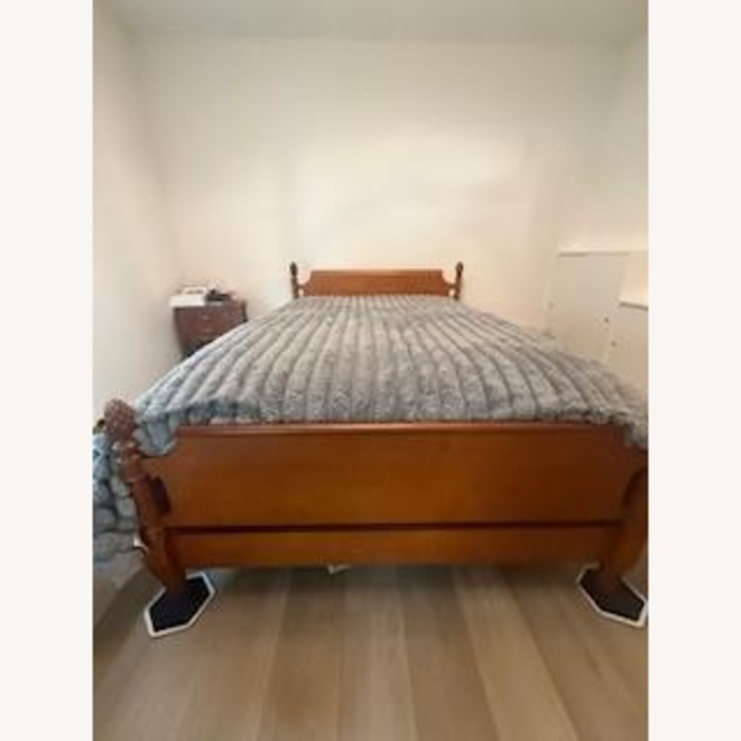Vintage/Antique Maple Wood Bed Frame - image-1