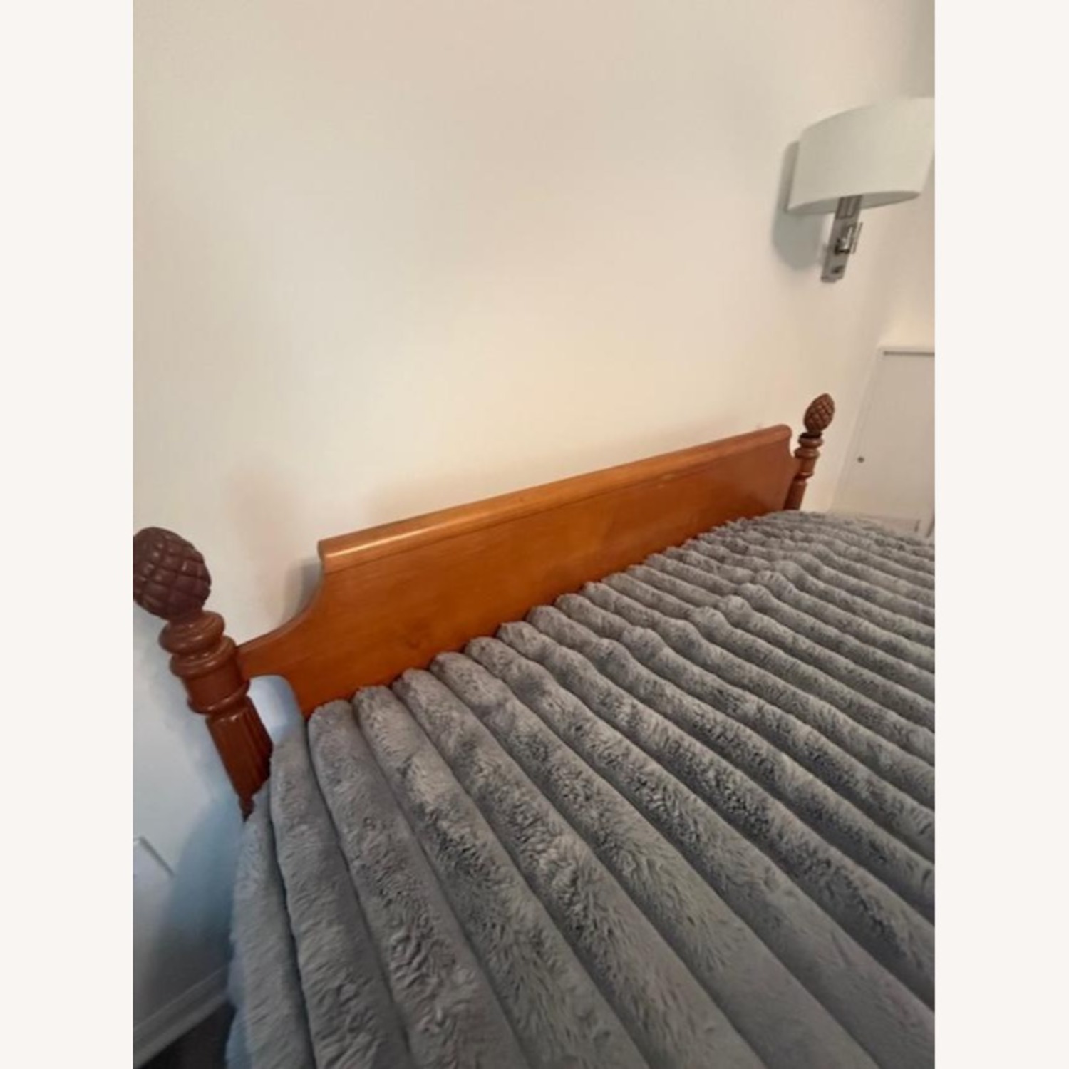 Vintage/Antique Maple Wood Bed Frame - image-3