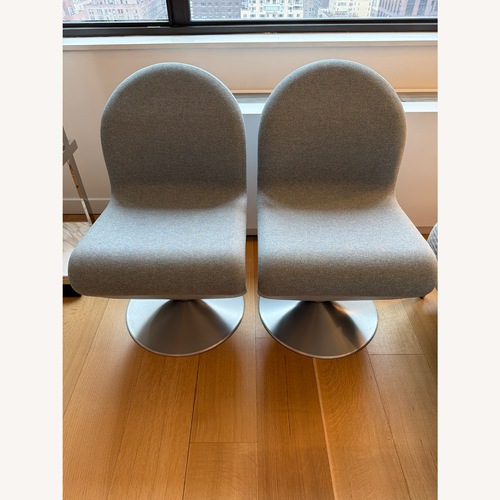 Used Design Within Reach Verner Panton Light Gray Dining Chairs for sale on AptDeco