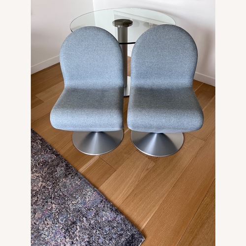 Used Design Within Reach Verner Panton Light Gray Dining Chairs for sale on AptDeco