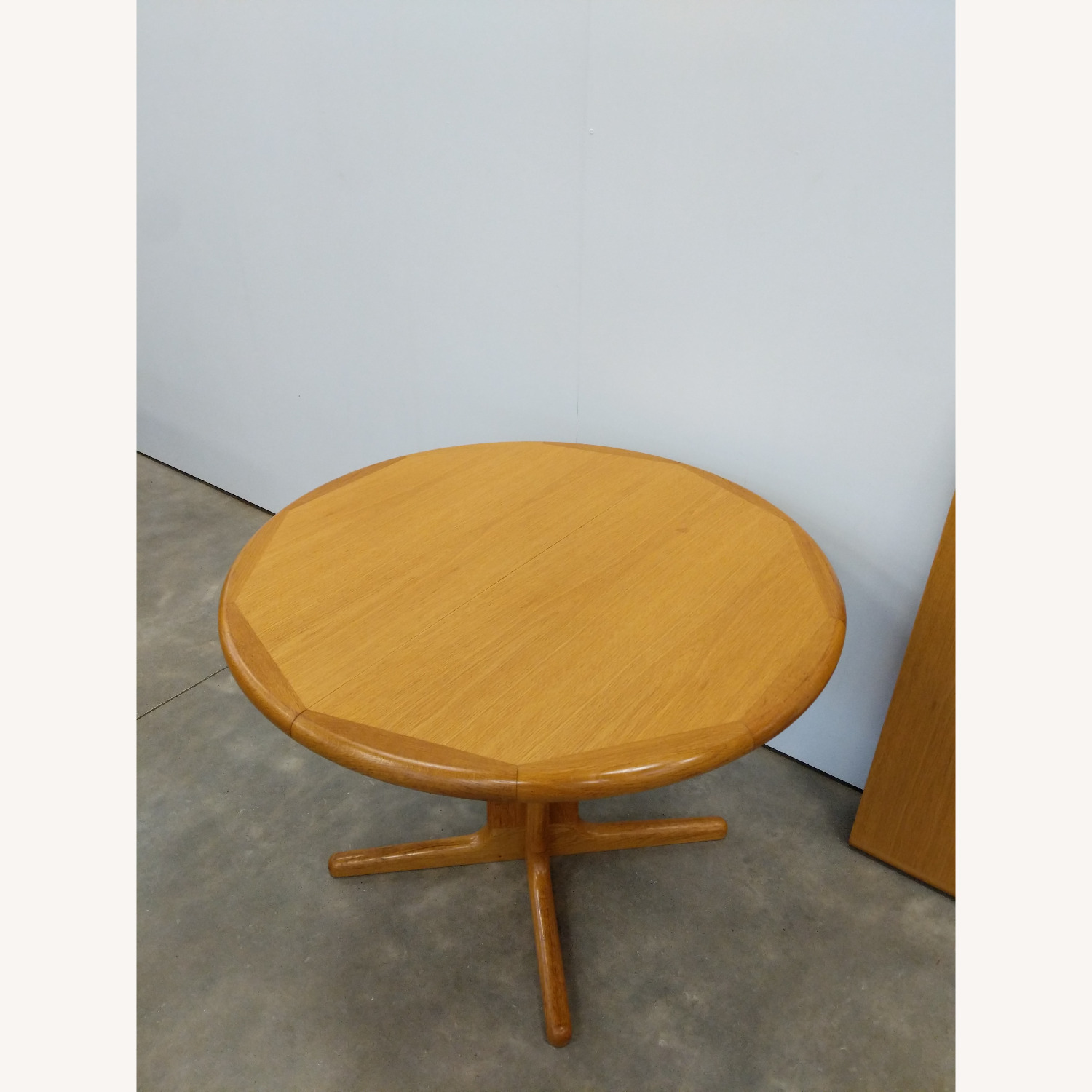Vintage Mid Century Oak Extendable Dining Table - image-5