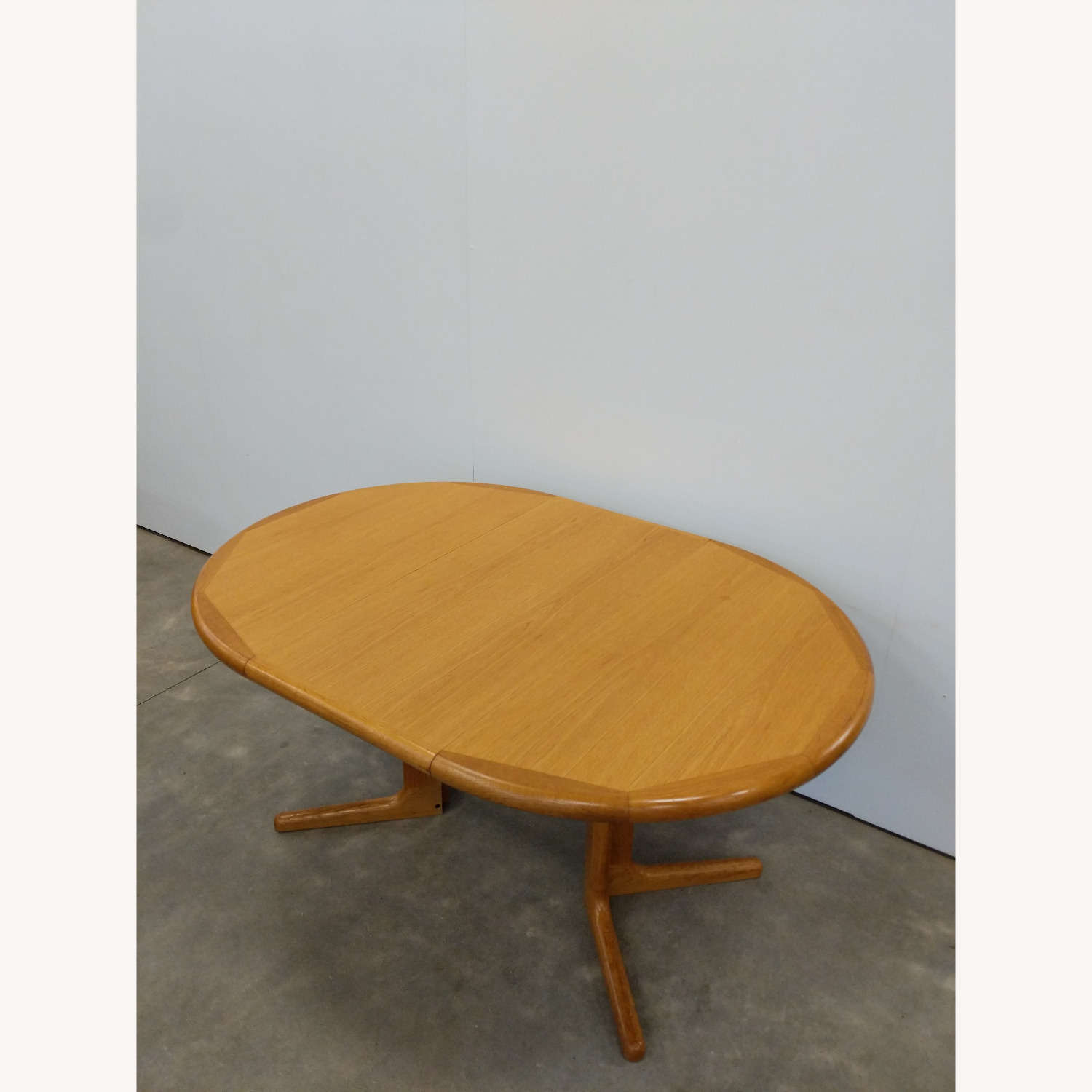 Vintage Mid Century Oak Extendable Dining Table - image-7