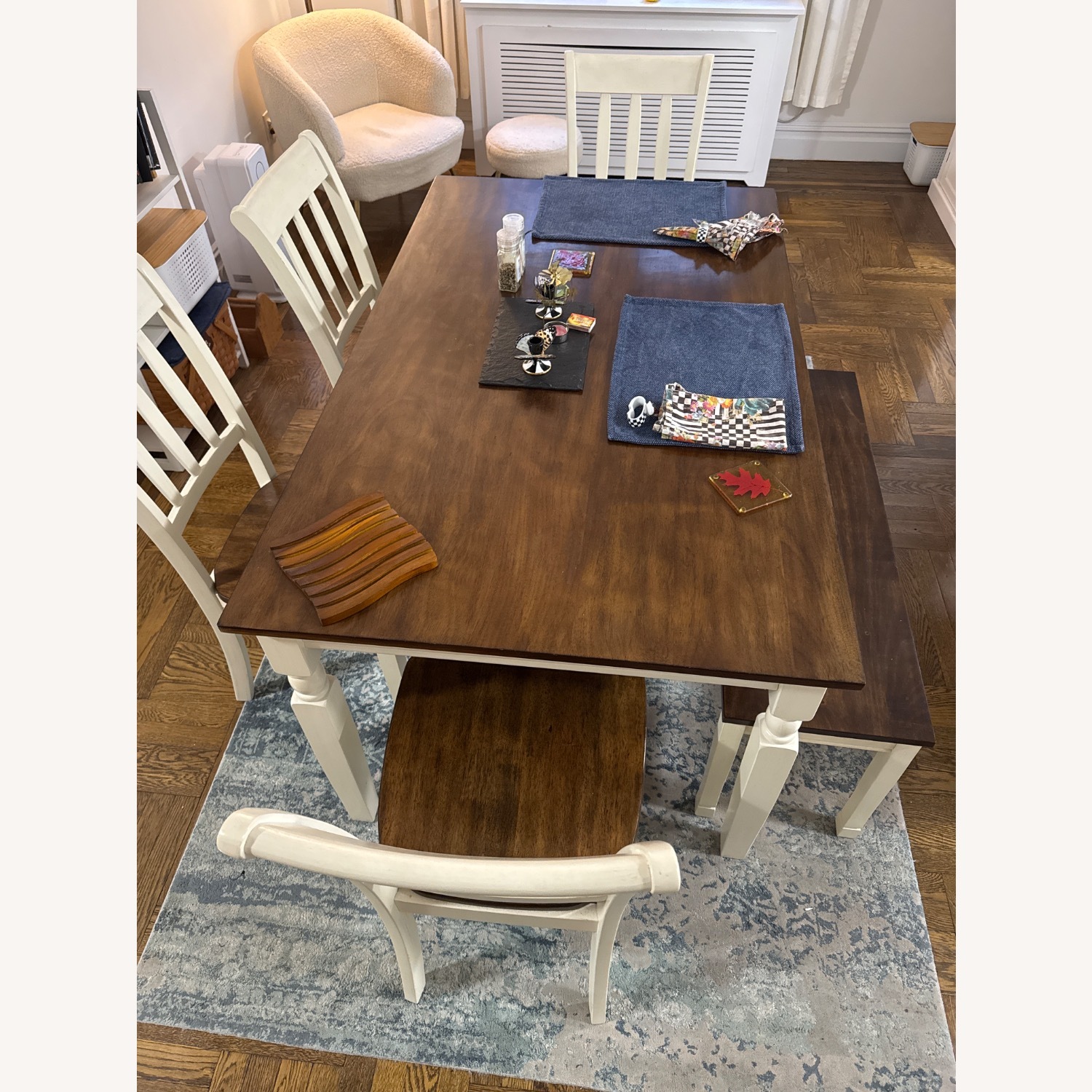 Dark Brown Wood Dining Sets - image-2