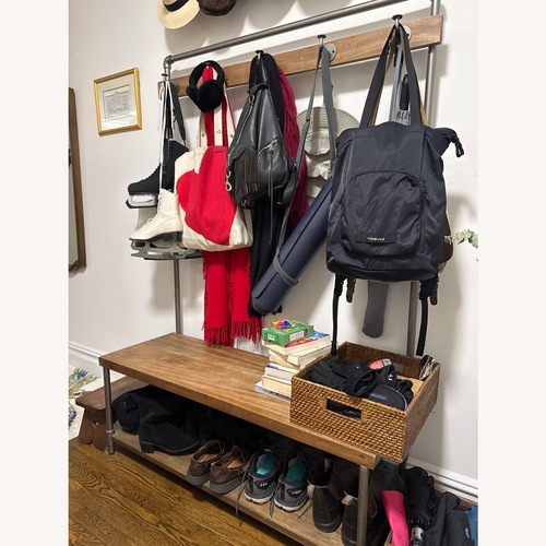 Used West Elm Industrial Style Hall Tree for sale on AptDeco