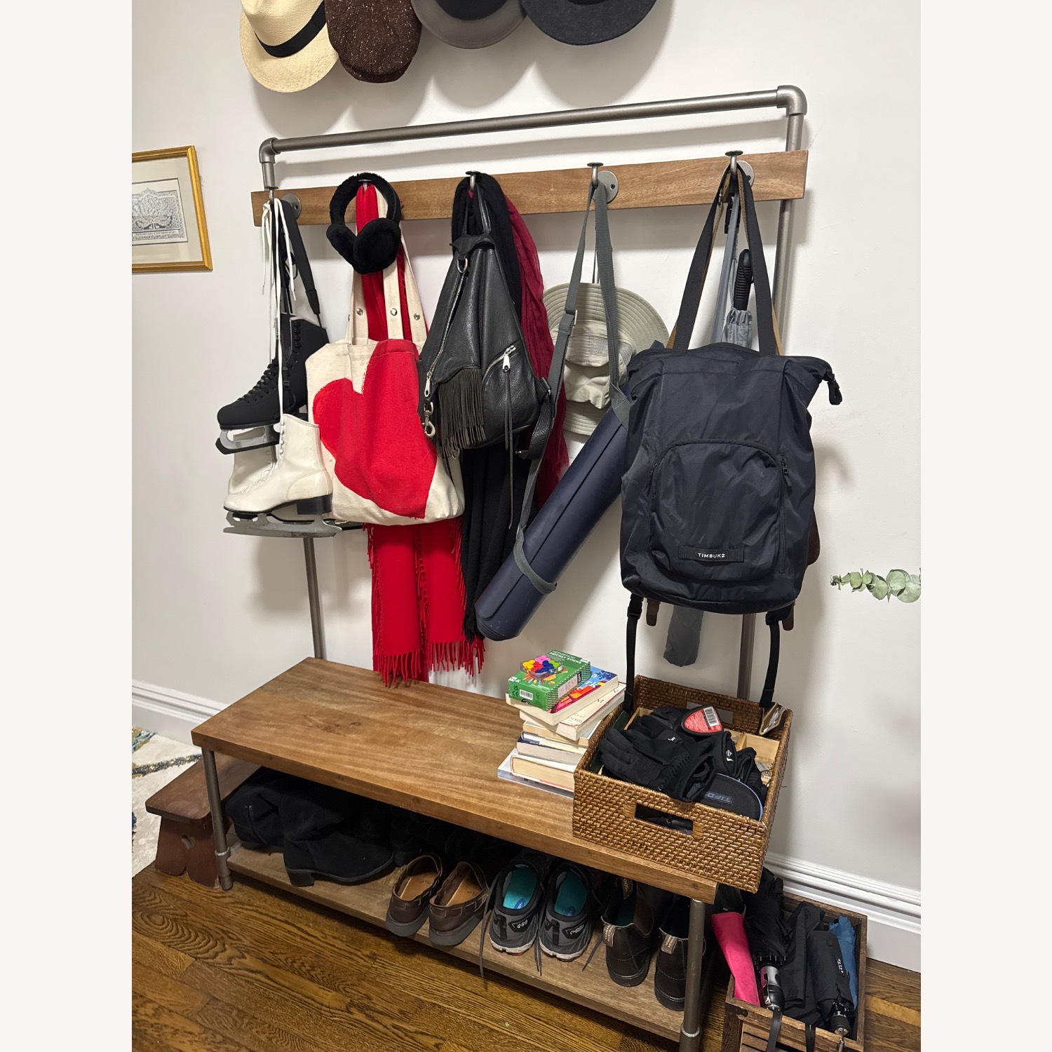 West Elm Industrial Style Hall Tree - image-2