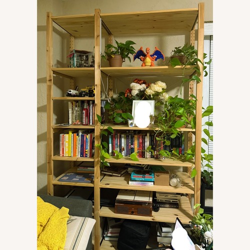 Used IKEA Ivar Shelving Natural Wood Bookcase for sale on AptDeco