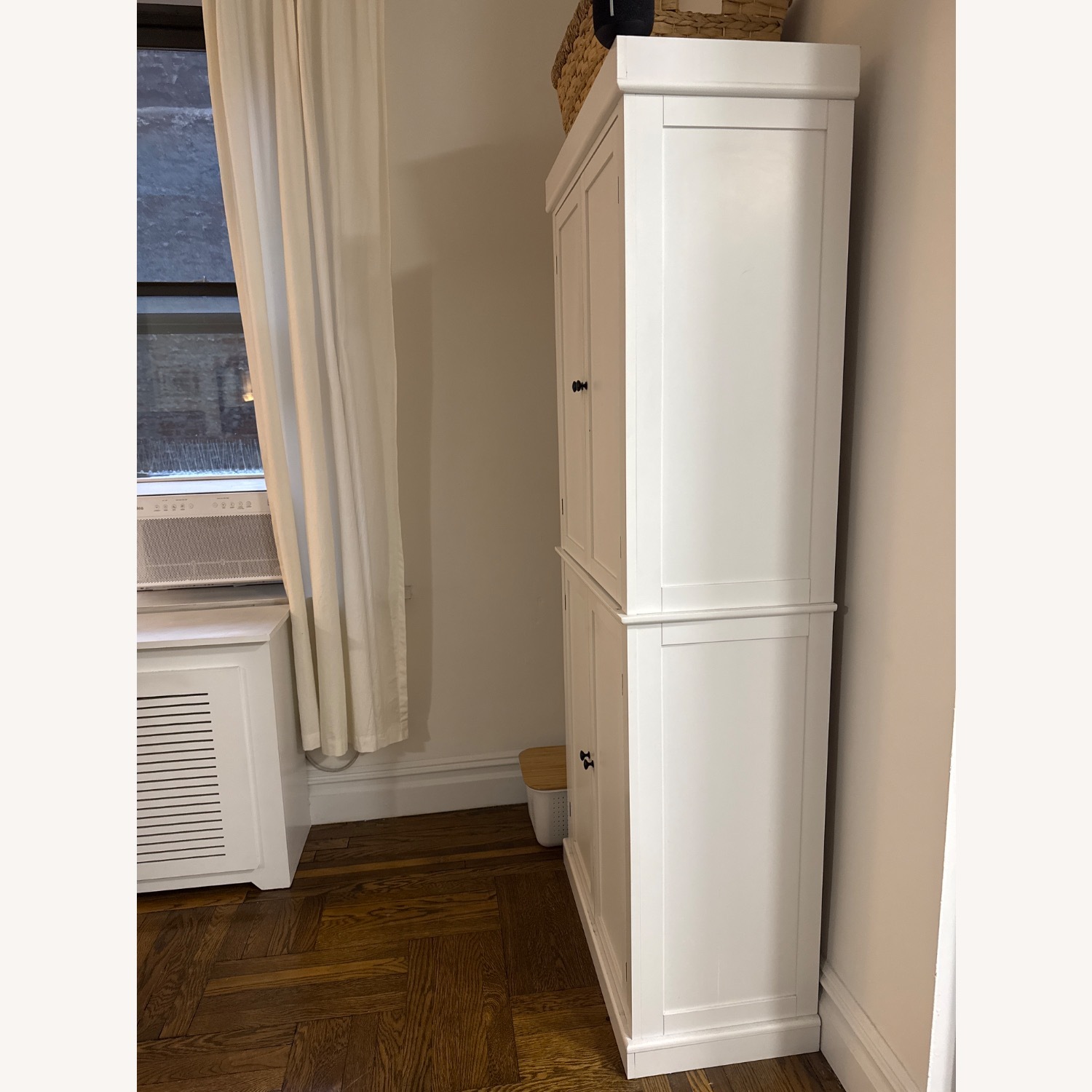 Aaria Office White Wood Armoire - image-3