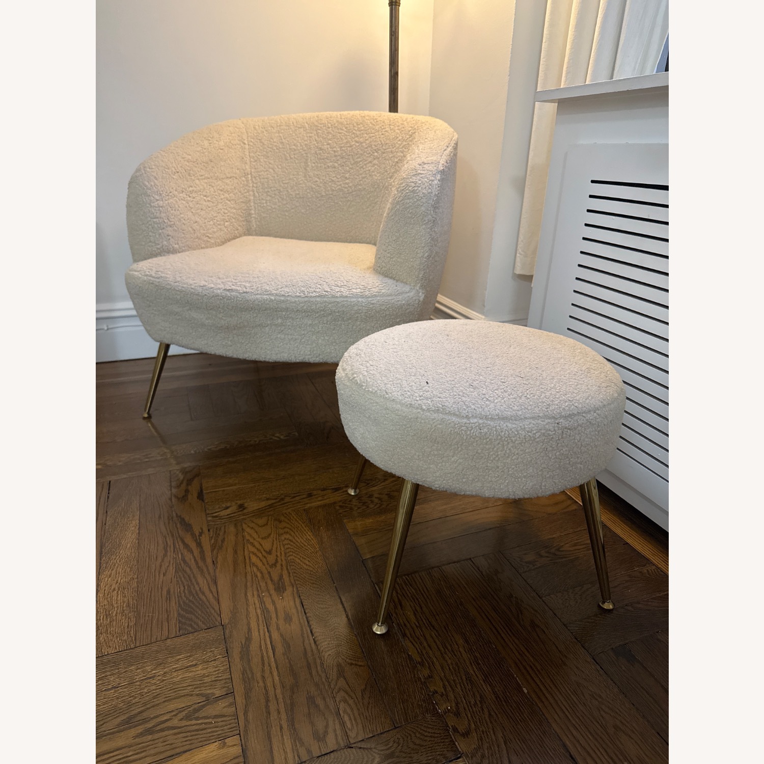 Natural Wool Blend Chair and a Half - image-2