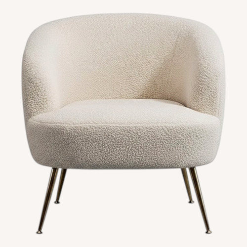 Used Natural Wool Blend Chair and a Half for sale on AptDeco