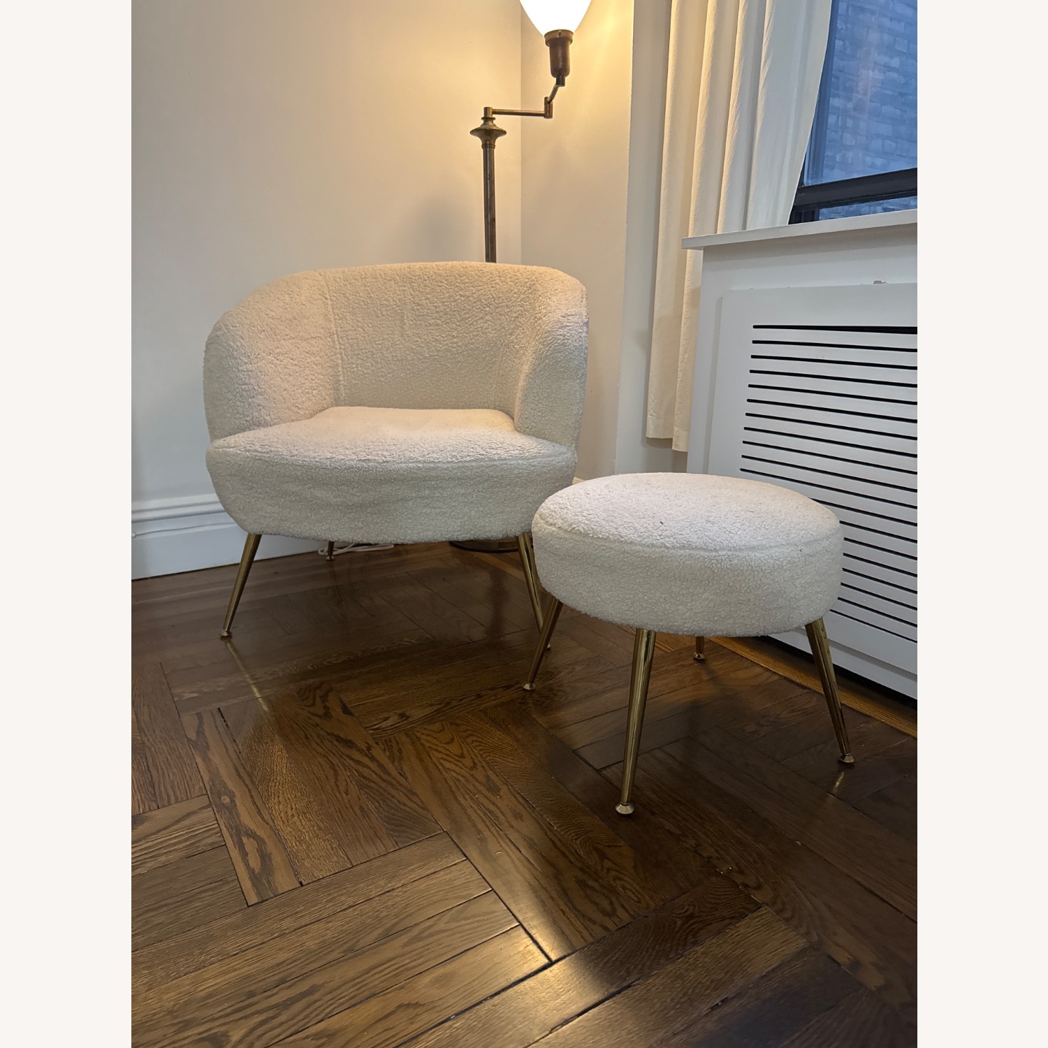 Natural Wool Blend Chair and a Half - image-3