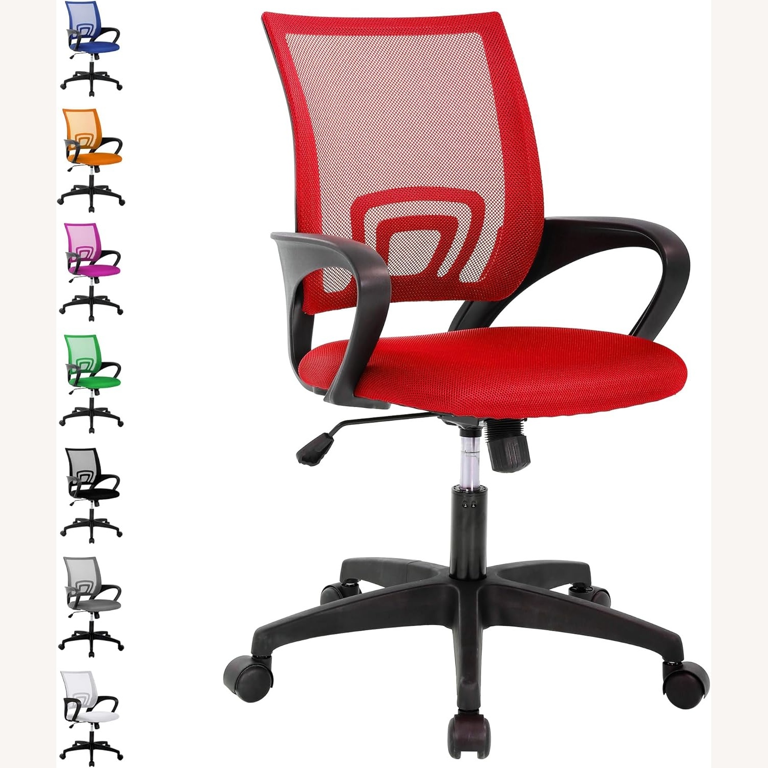 Desk Chair with Lumbar Support Arms - image-4