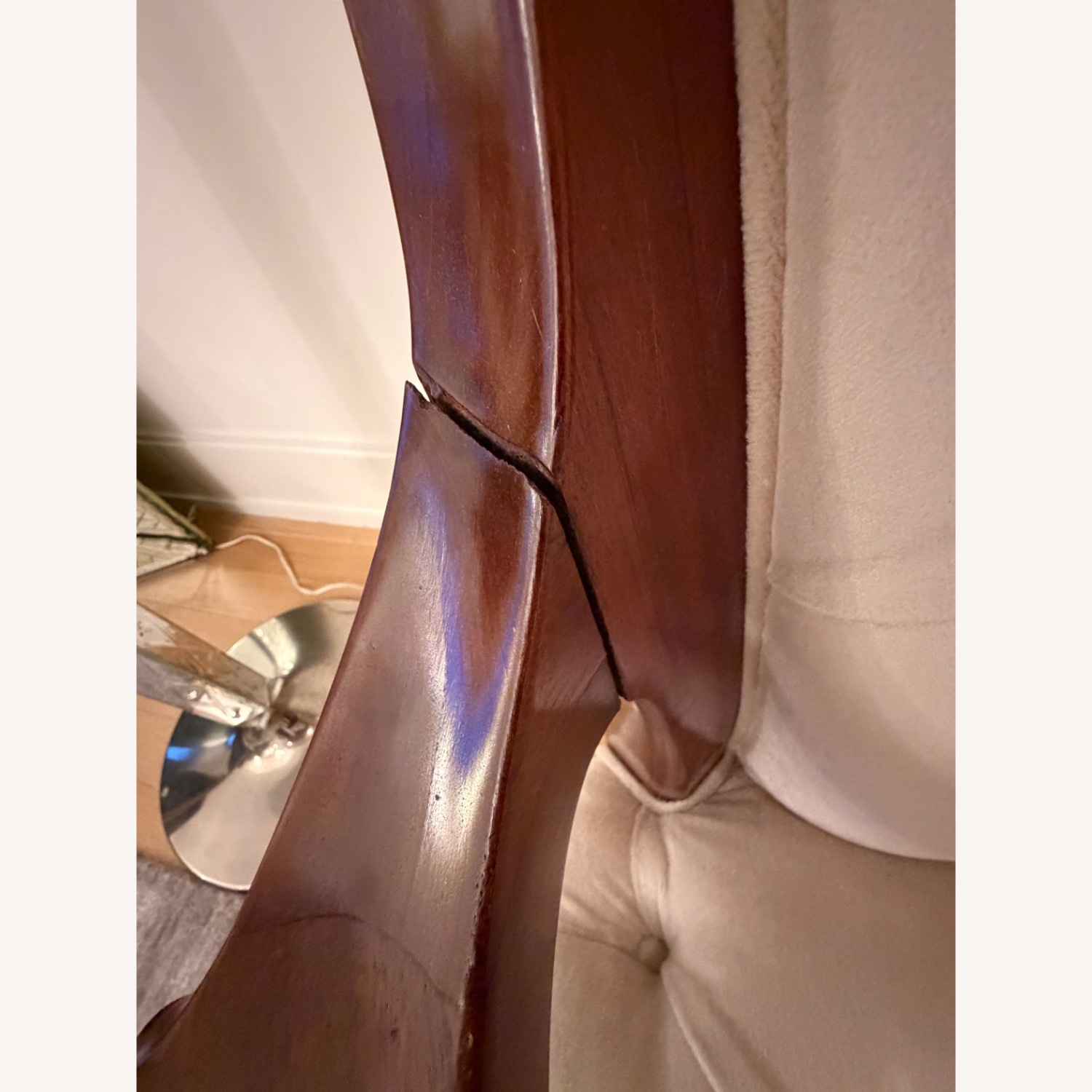 Vintage/Antique Finds Natural Wood Armchair - image-6