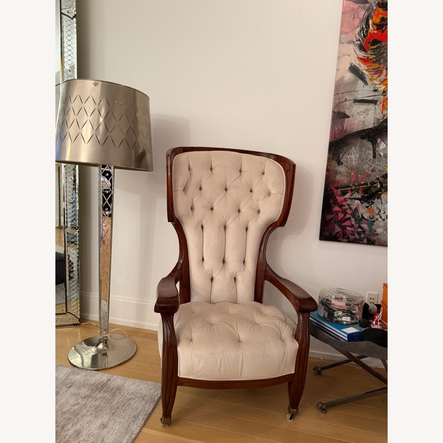 Vintage/Antique Finds Natural Wood Armchair - image-2