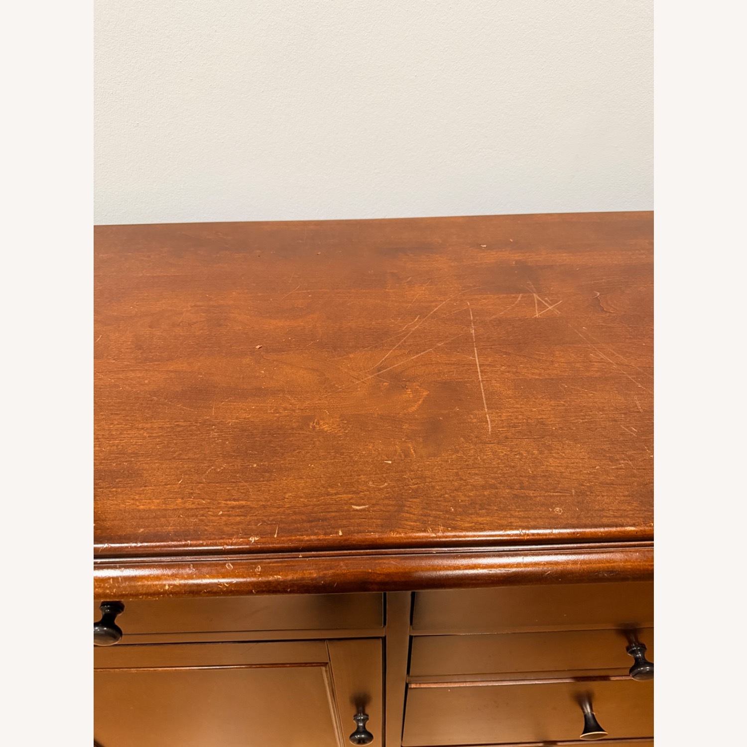 Pottery Barn Dark Brown Wood Sideboard - image-3