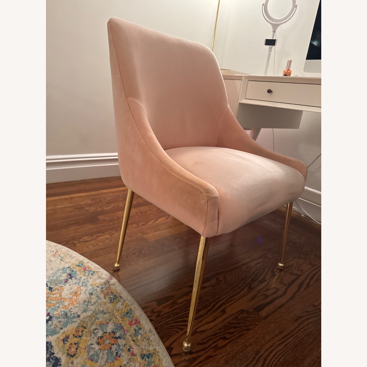 Anthropologie Elowen Pink Dining Chair - image-3