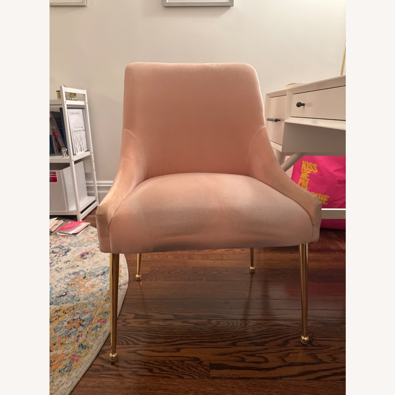 Anthropologie Elowen Pink Dining Chair - image-1