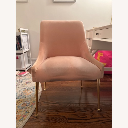 Used Anthropologie Elowen Pink Dining Chair for sale on AptDeco