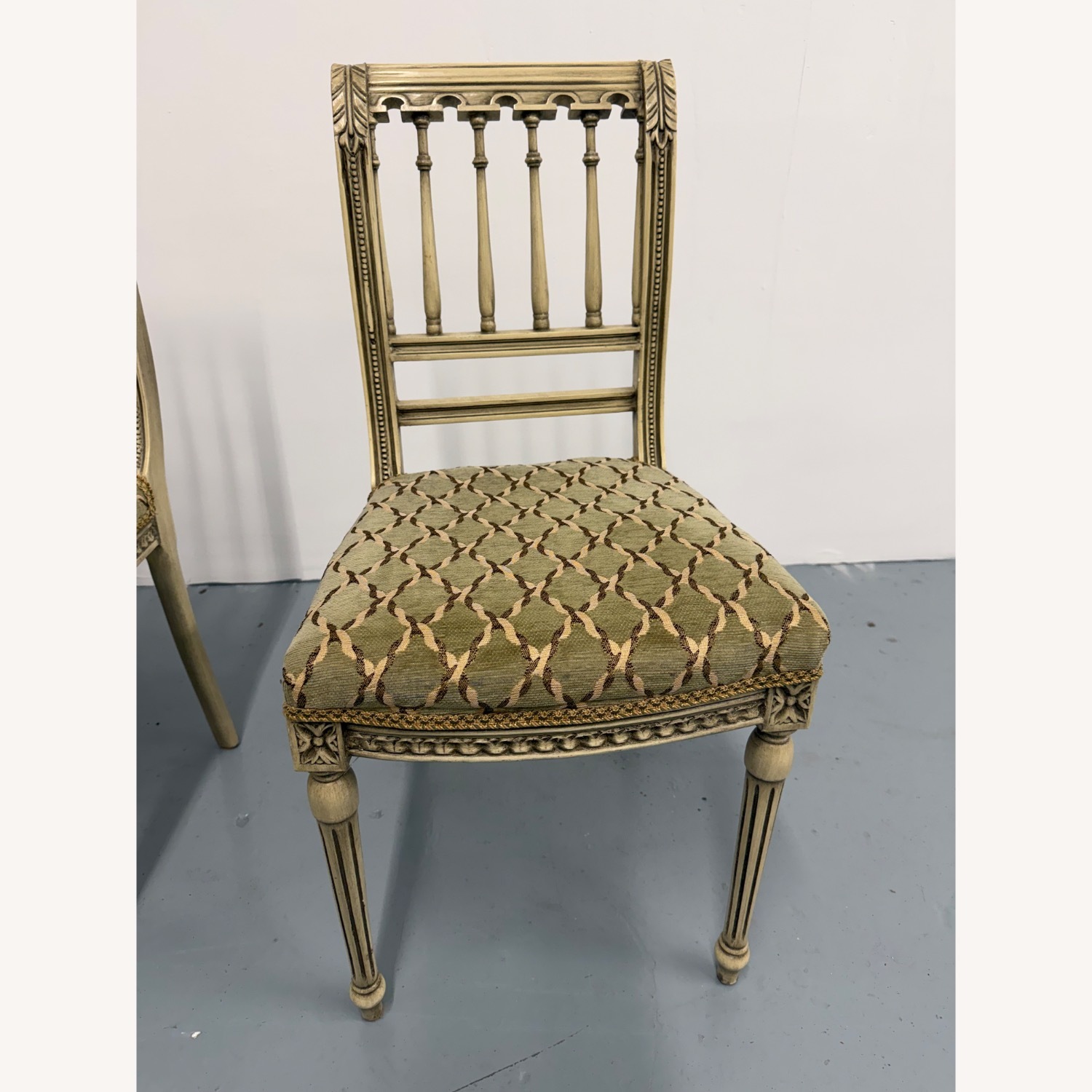 Light Gray Wood Side Chairs - image-2