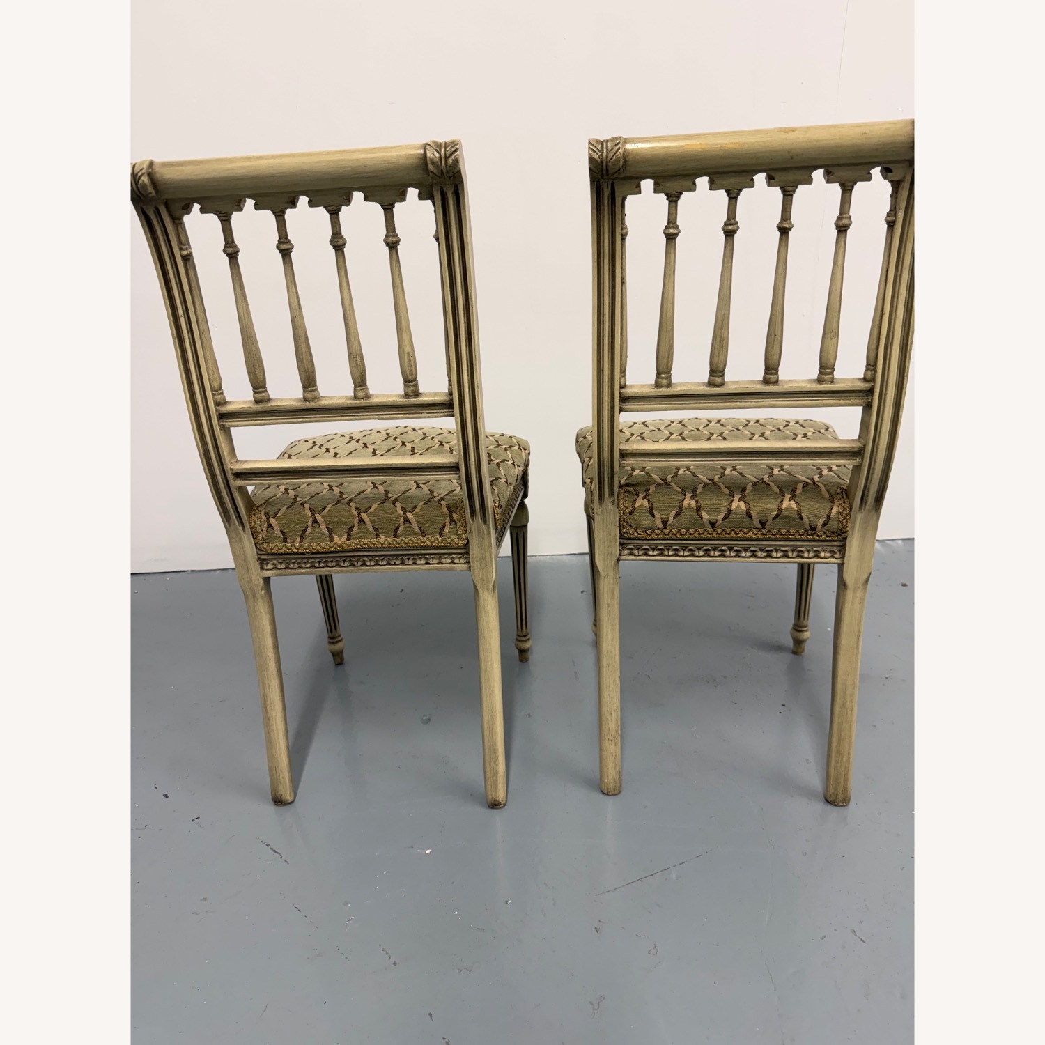 Light Gray Wood Side Chairs - image-5