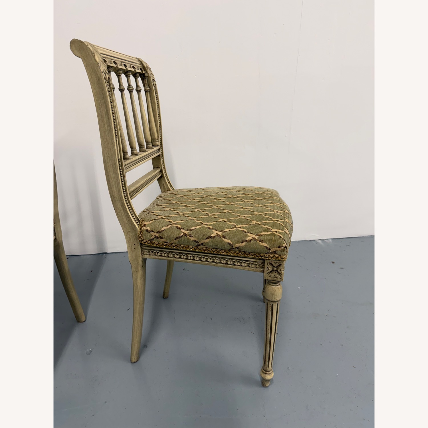 Light Gray Wood Side Chairs - image-3