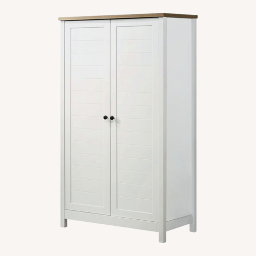 Used White Wood Armoire for sale on AptDeco
