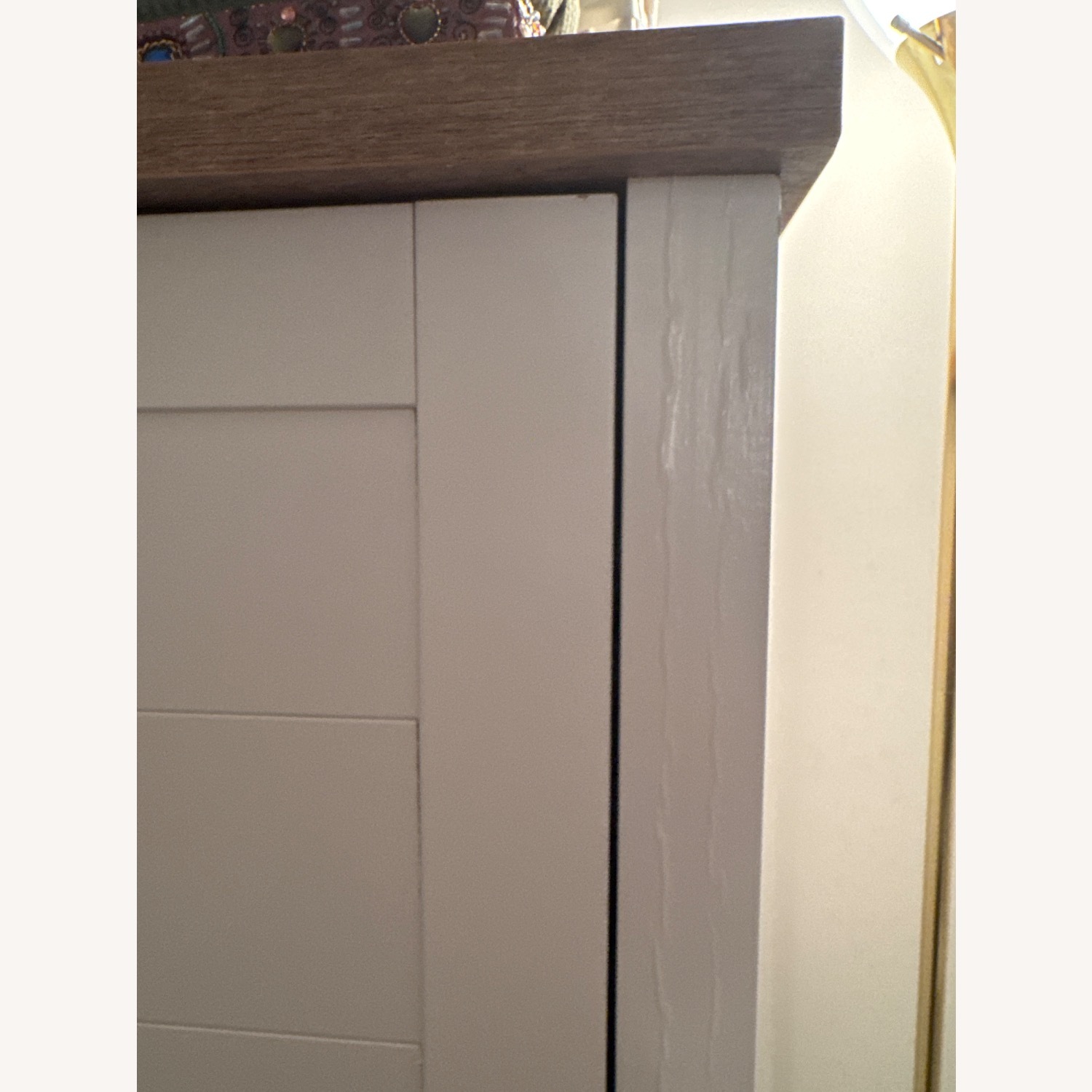 White Wood Armoire - image-4