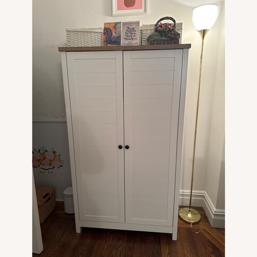 Used White Wood Armoire for sale on AptDeco