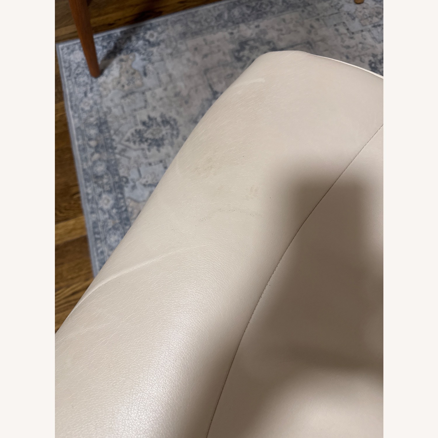 Natural Faux Leather Office Chair - image-3