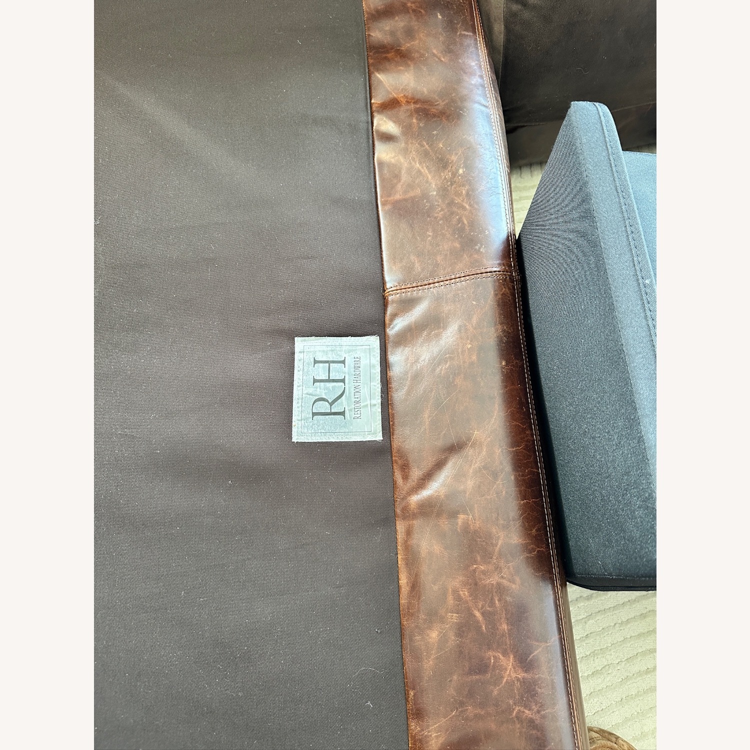 Restoration Hardware Maxwell Leather 2 Piece Sectional - image-2