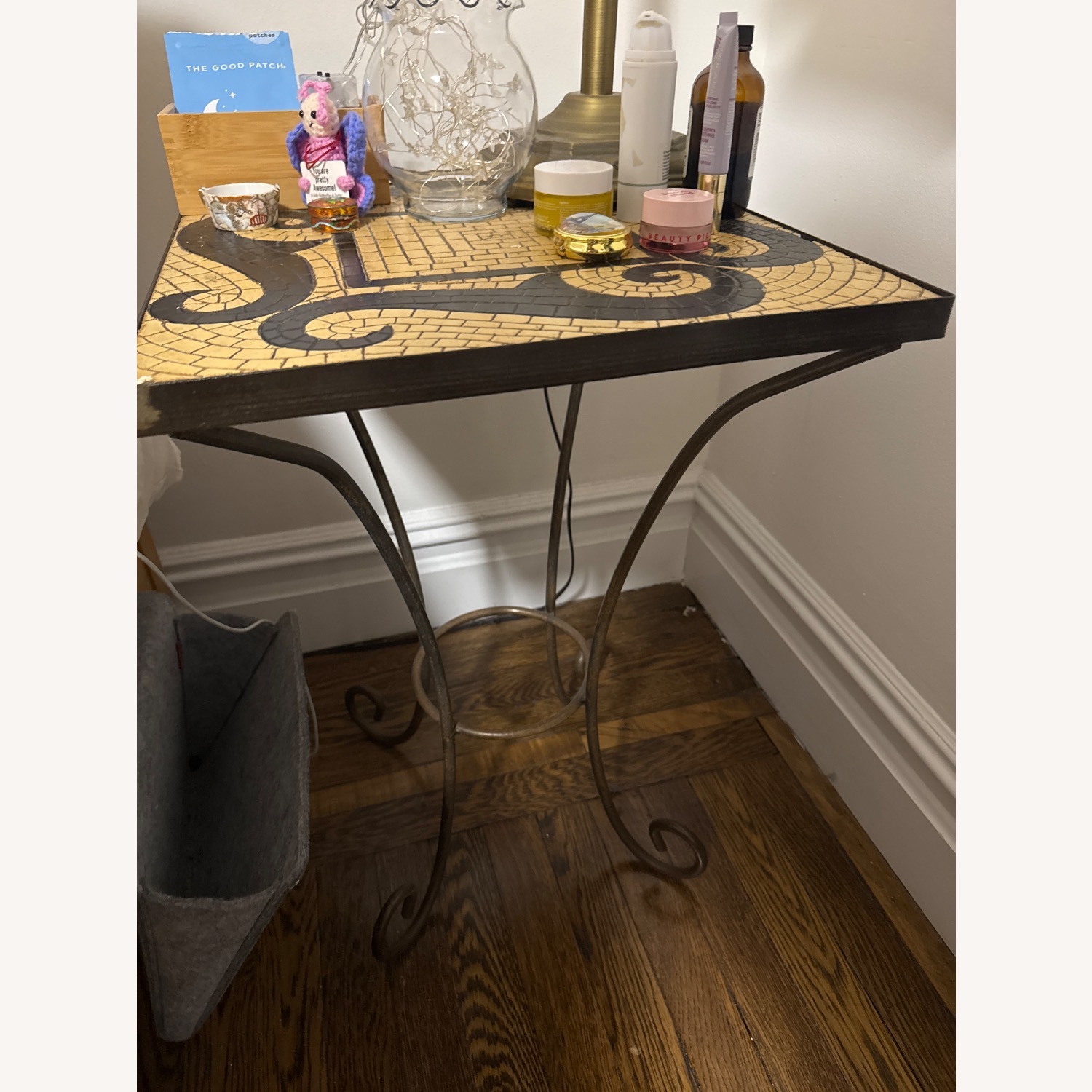 Vintage/Antique Finds Black Metal Side Tables - image-3