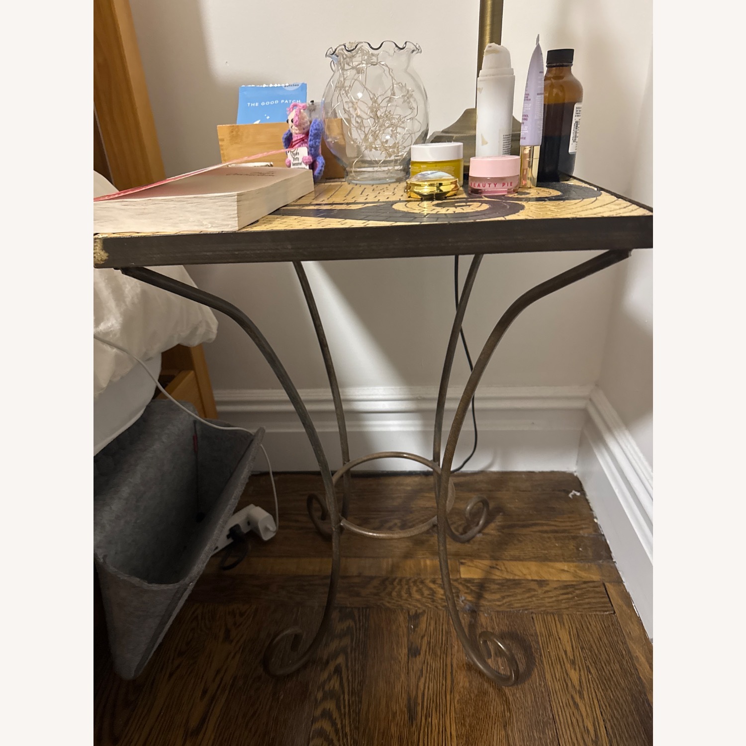 Vintage/Antique Finds Black Metal Side Tables - image-1