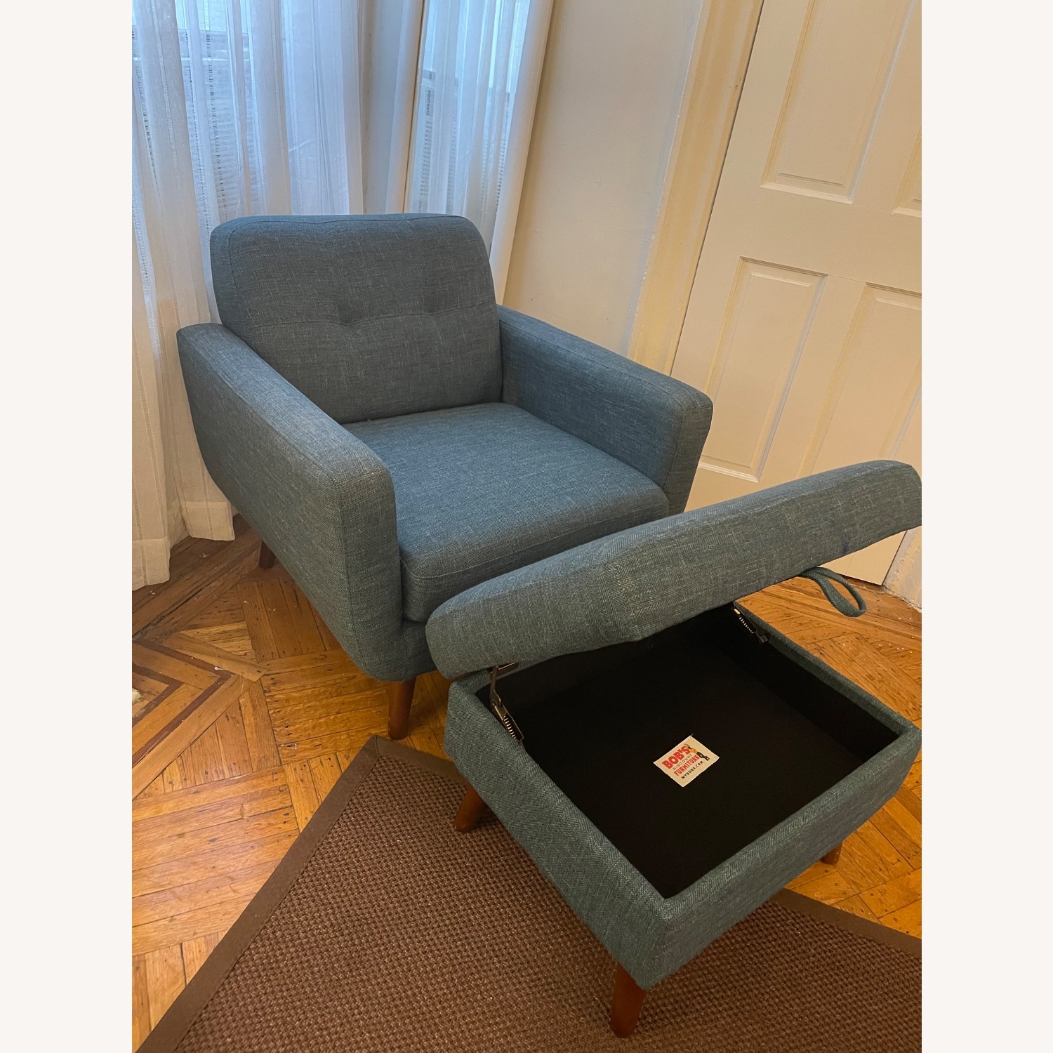 Bob's Discount Furniture Bettie Blue Armchair - image-2