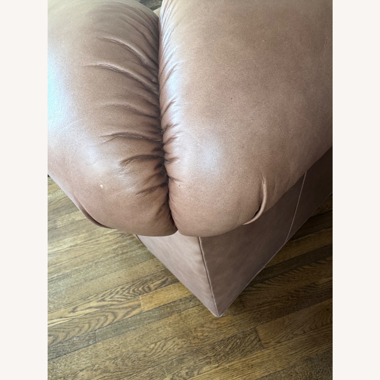 Pottery Barn Chesterfield Brown Leather Sofa - image-10