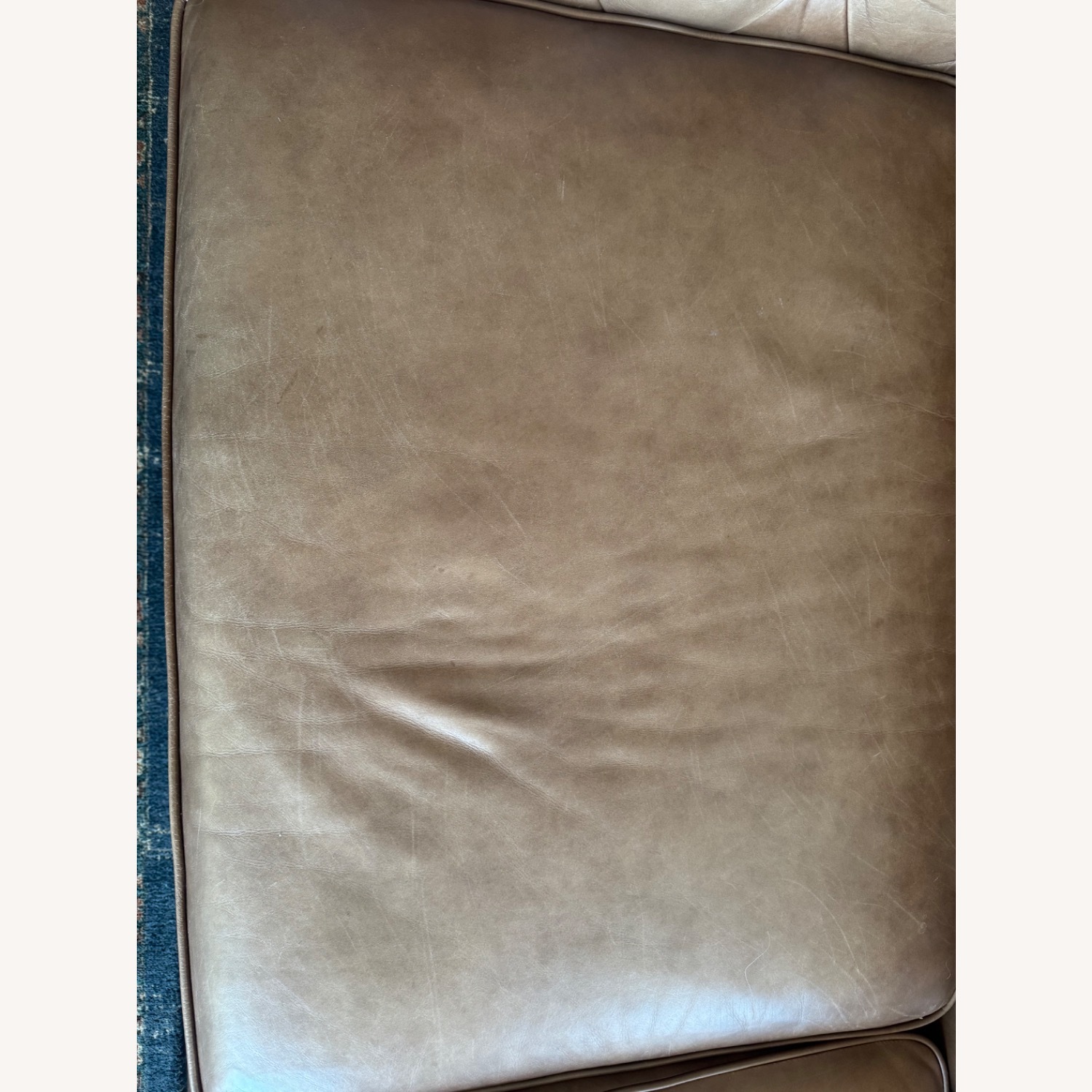 Pottery Barn Chesterfield Brown Leather Sofa - image-5