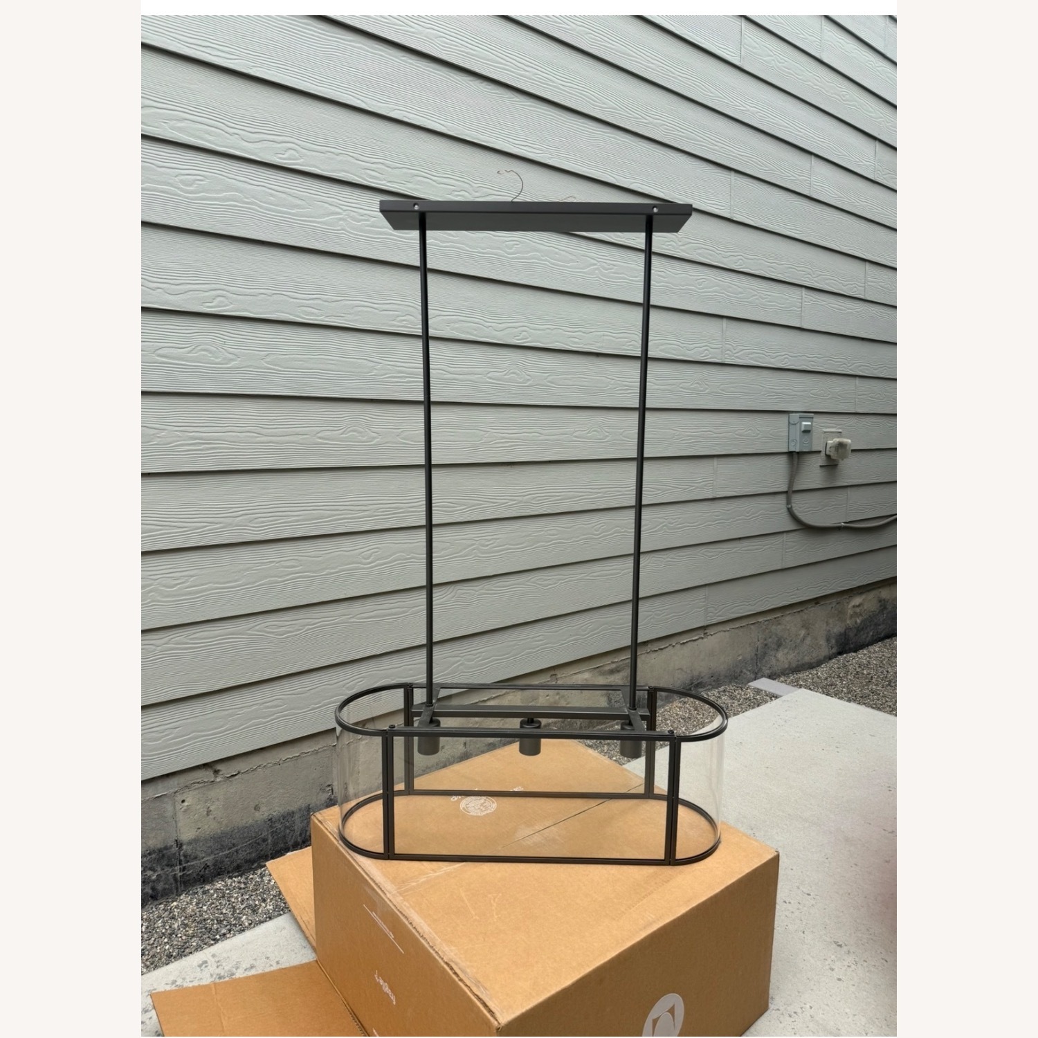 West Elm Trough Pendant Chandelier Lighting  - image-5