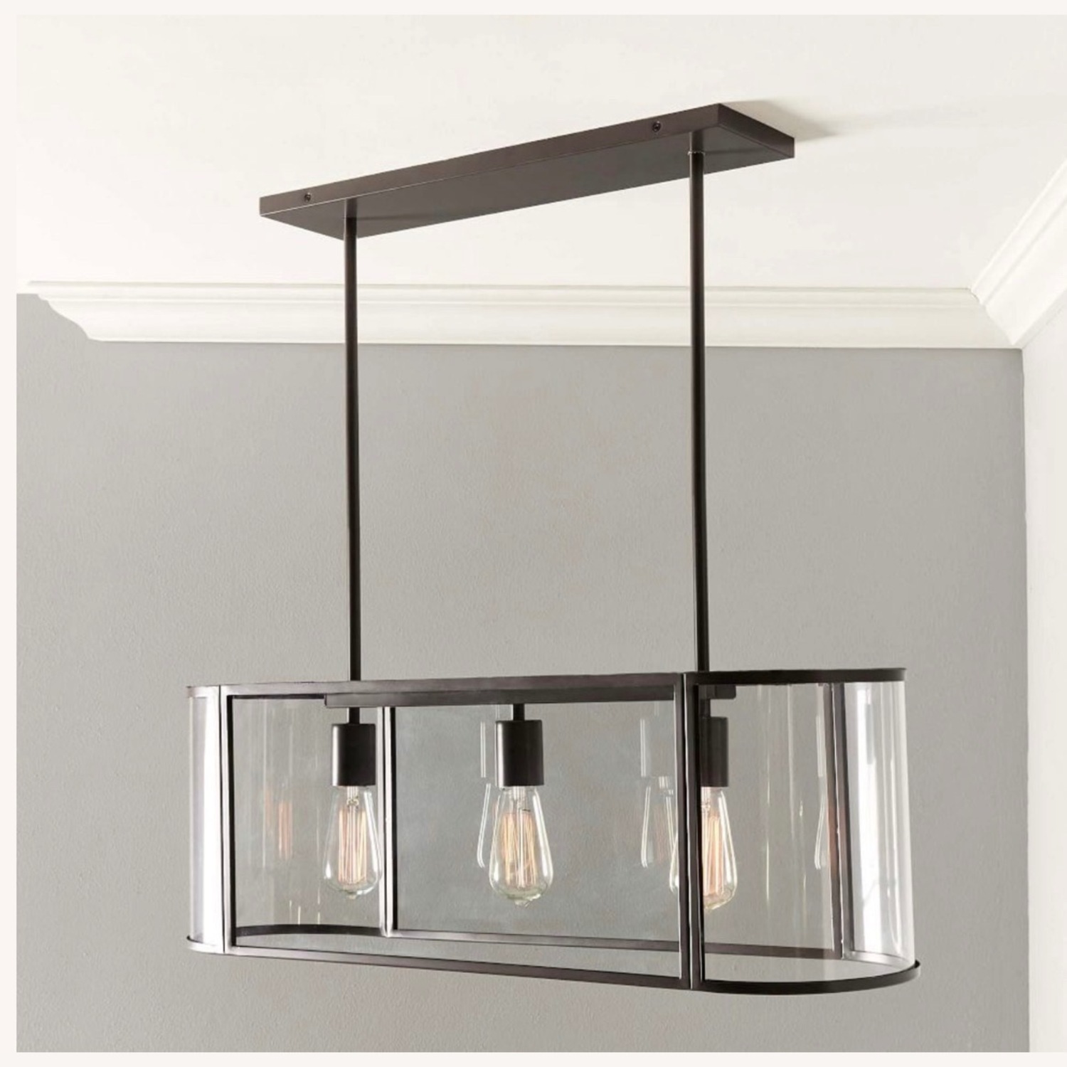 West Elm Trough Pendant Chandelier Lighting  - image-4